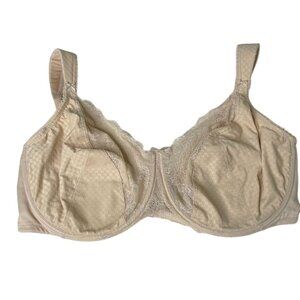 Glamorise Wire Front Closure Bra Size 50F Nude u